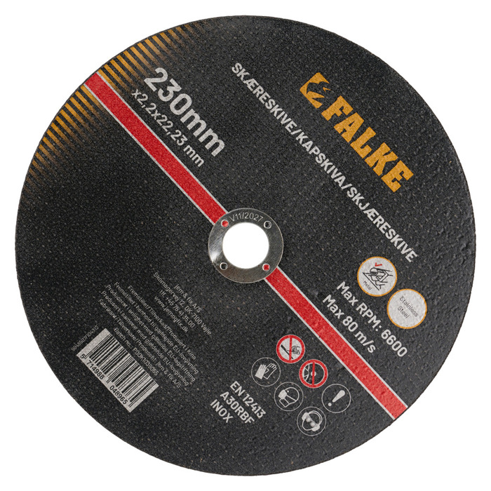 Kapskiva Metall & Stål Ø230 mm Falke